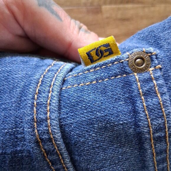 Diamond Gusset Premium Men's Bkue Jeans 42x30 Blue Stretch Cotton Spandex Adult - Picture 5 of 9